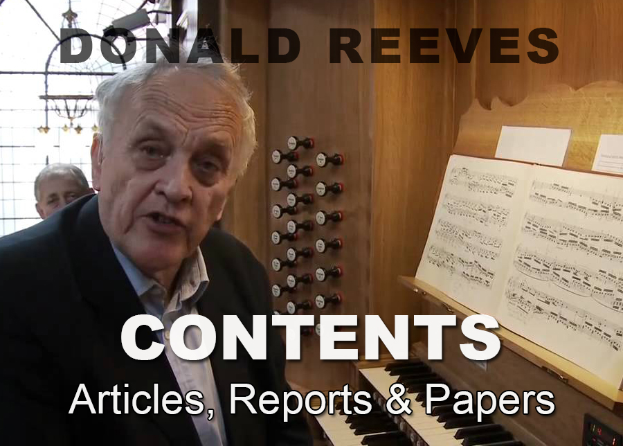 Donald Reeves - Articles,Reports & Papers